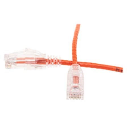 Cable Wholesale CableWholesale  6 ft. Slim Cat6 Ethernet Patch Cable - Snagless Boot, orange 10X8-83106